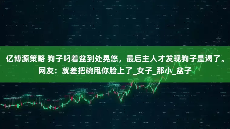 亿博源策略 狗子叼着盆到处晃悠，最后主人才发现狗子是渴了。网友：就差把碗甩你脸上了_女子_那小_盆子